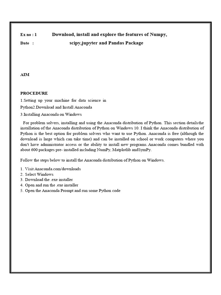 Install Anaconda for Python Data Science | PDF | Python (Programming ...