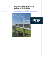 University Physics With Modern Physics 15th Edition