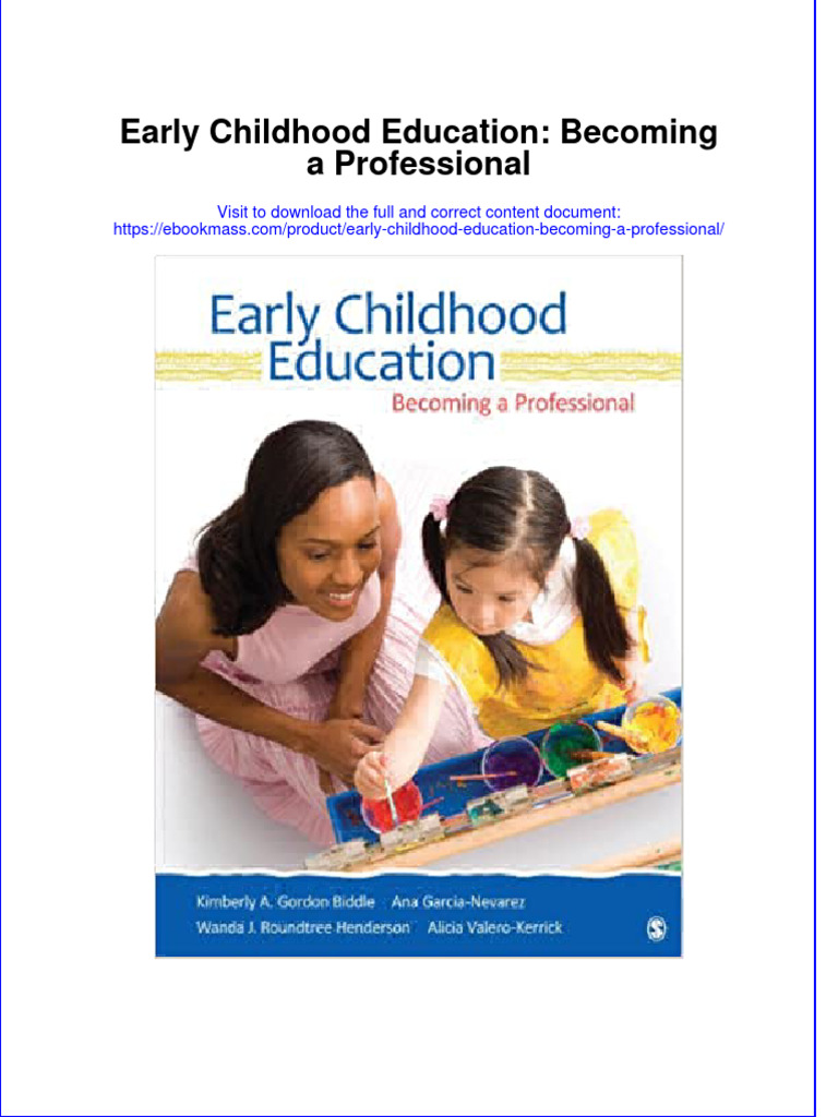 Early Childhood Education A Professional PDF Early