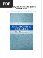 Philosophy of Education 4th Edition Ebook PDF