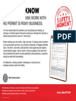 Work Authorization Safety Moment