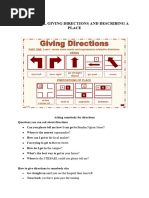 Asking For Directions and Describing A Place