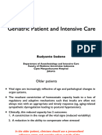 Geriatric Patient and Intensive Care