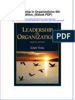Leadership in Organizations 8th Edition Ebook PDF