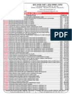 Tabela de Preço Atualizada A A Z