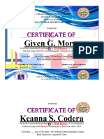 Certificate 2nd Quarter