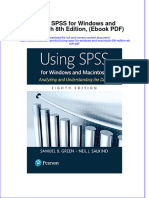 Using Spss For Windows and Macintosh 8th Edition Ebook PDF