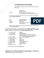 Surat Perjanjian Sewa Mobil 2023