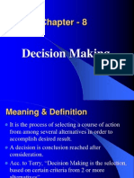 Chapter - 8: Decision Making