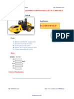 Rendimiento de Maquinarias Rodillo Compactador