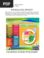 Pinggang Pinoy Meal Plan Example | PDF | Meal | Lunch