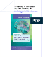 Varcarolis Manual of Psychiatric Nursing Care Planning An