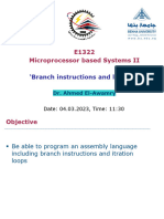 MicroprocessorBasedSystems Term-II Lec4 BranchInstructionsandLooping