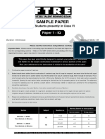 Ftre 2023 Sample Paper Class Vi p1 I.Q.