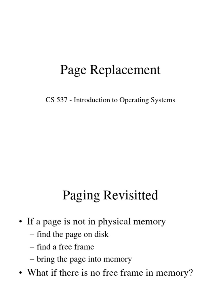3 1.chap6 Page Replacement Example PDF Computer Memory Computer