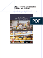 Ebook PDF Accounting Information Systems 3rd Edition