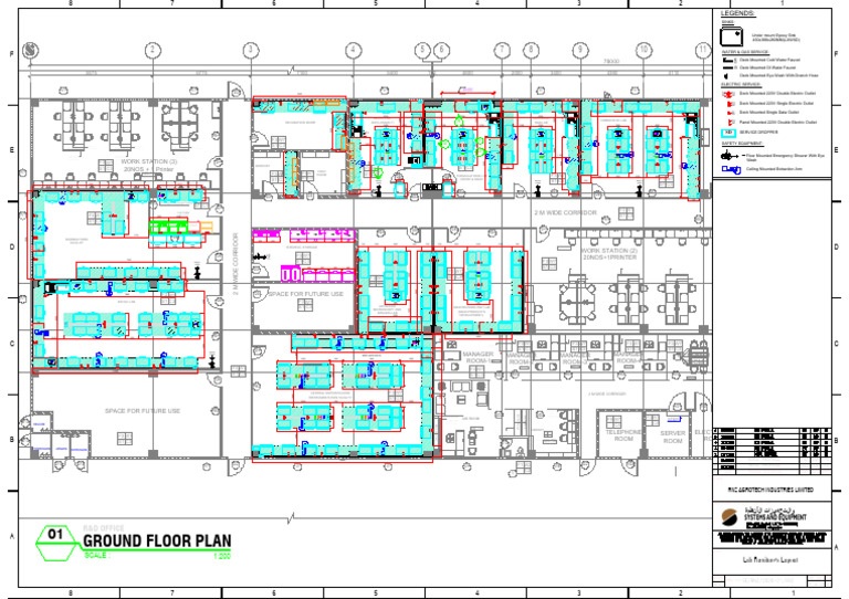 1RNZ Lab Furniture Layout R6-Layout1 | PDF
