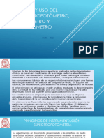 Tema 18. Partes y Uso Del Espectrofotómetro, Fotómetro y Fluorometro