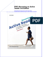 Ebook PDF Becoming An Active Reader 3rd Edition