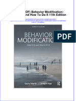 Ebook PDF Behavior Modification What It Is and How To Do It 11th Edition
