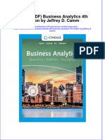 Ebook PDF Business Analytics 4th Edition by Jeffrey D Camm