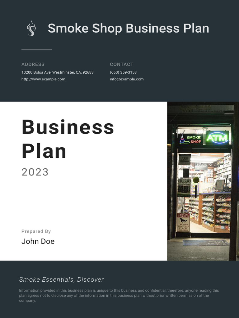 tobacco shop business plan Cigar Template & Example How to create a tobacco
