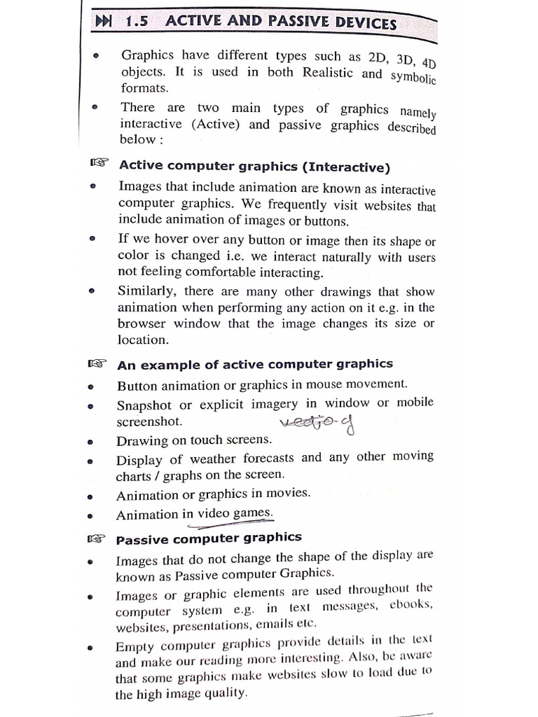 CG Unit1 Notes | PDF