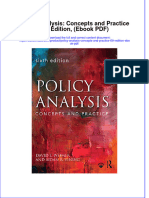 Policy Analysis Concepts and Practice 6th Edition Ebook PDF