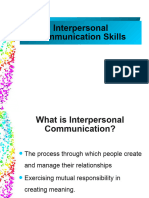 Interpersonal Communication Skills C