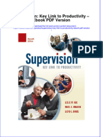 Supervision Key Link To Productivity Ebook PDF Version