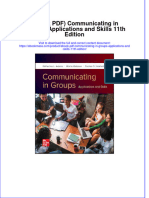 Ebook PDF Communicating in Groups Applications and Skills 11th Edition