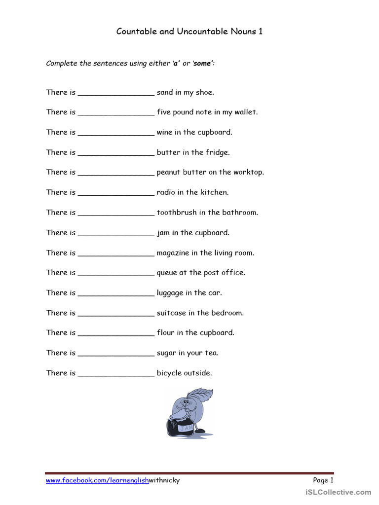 Countable and Uncountable Nouns PDF