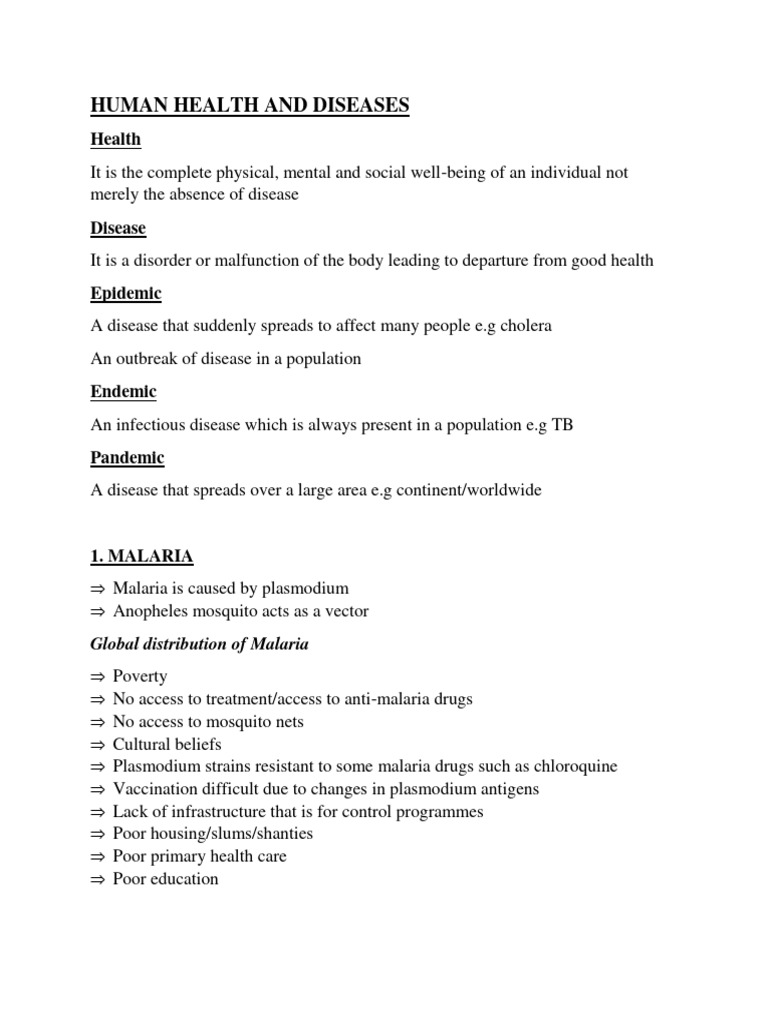 Health and Disease: Global Perspectives | PDF