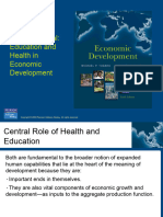 Human Capital: Education and Health in Economic Development