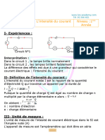 Resume 1ere Lintensite Du Courant