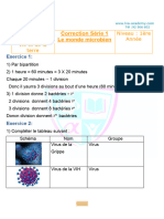 Serie 1 1ere Correction Le Monde Microbien