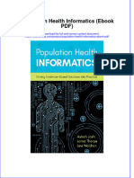Population Health Informatics Ebook PDF