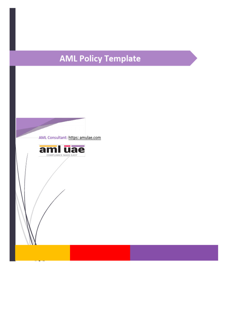 Aml policy template download free pdf money laundering terrorism