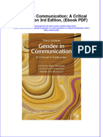 Gender in Communication A Critical Introduction 3rd Edition Ebook PDF