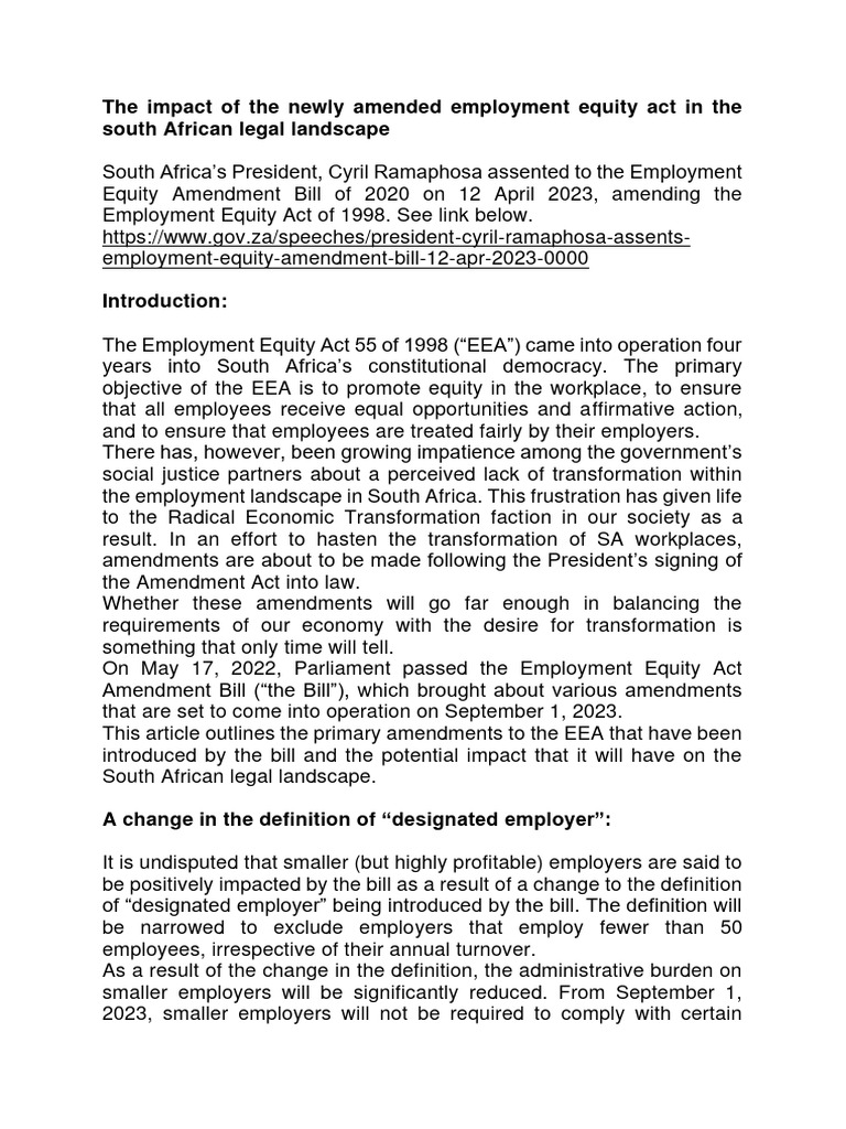 the-impact-of-the-newly-amended-employment-equity-act-in-the-south
