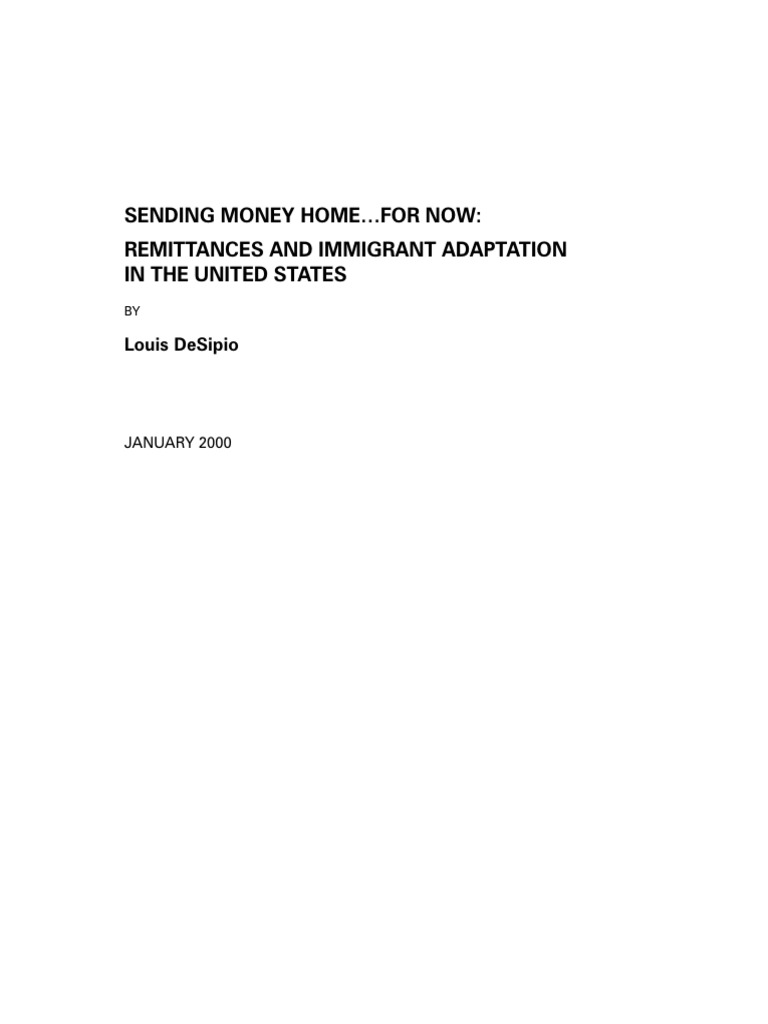 MFG en Paper Sending Money Homefor Now Remittances and Immigrant ...