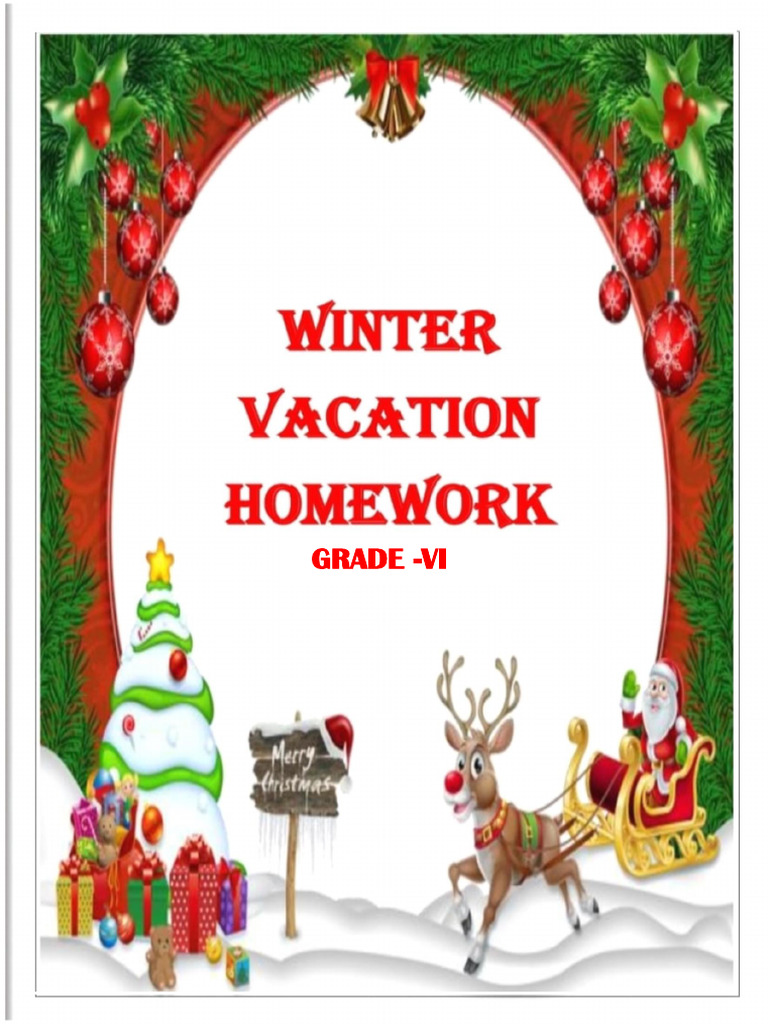 Winter Holiday Homework for Class VI | PDF | Mirror | English Language