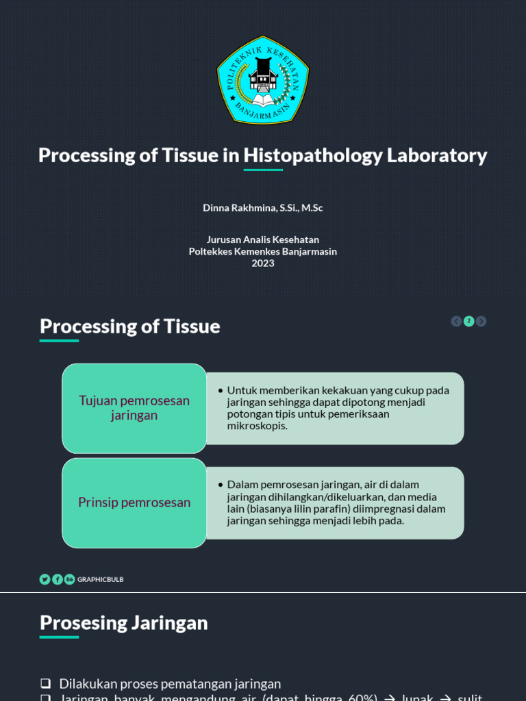 Processing of Tissue in Histopathology Laboratory | PDF