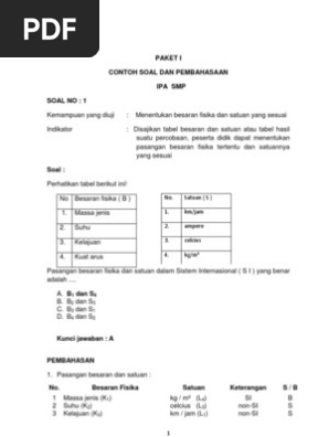 Contoh Soal Ipa Kelas 9 Tentang Lensa