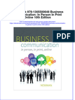 Etextbook 978 1305500648 Business Communication in Person in Print Online 10th Edition