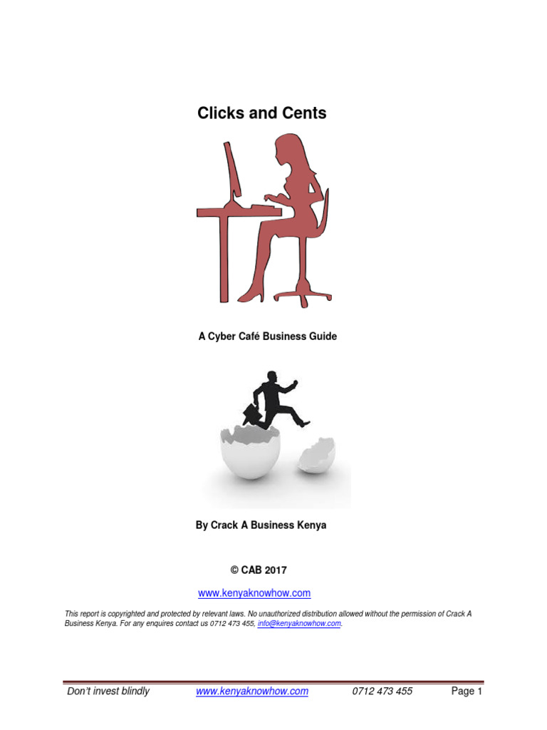 Crack A Business Kenya Cyber Cafe | PDF | Printer (Computing ...