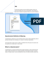 Questionnaires PDF