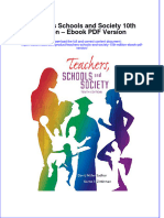 Teachers Schools and Society 10th Edition Ebook PDF Version