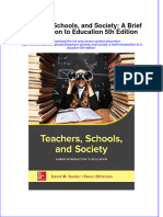 Teachers Schools and Society A Brief Introduction To Education 5th Edition
