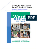 Words Their Way For Prek K Words Their Way Series Ebook PDF Version